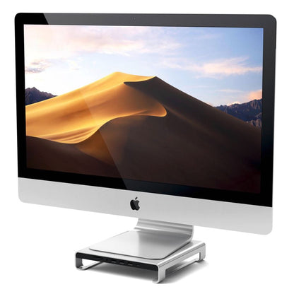 Satechi Aluminum Monitor Stand Hub for iMac silver