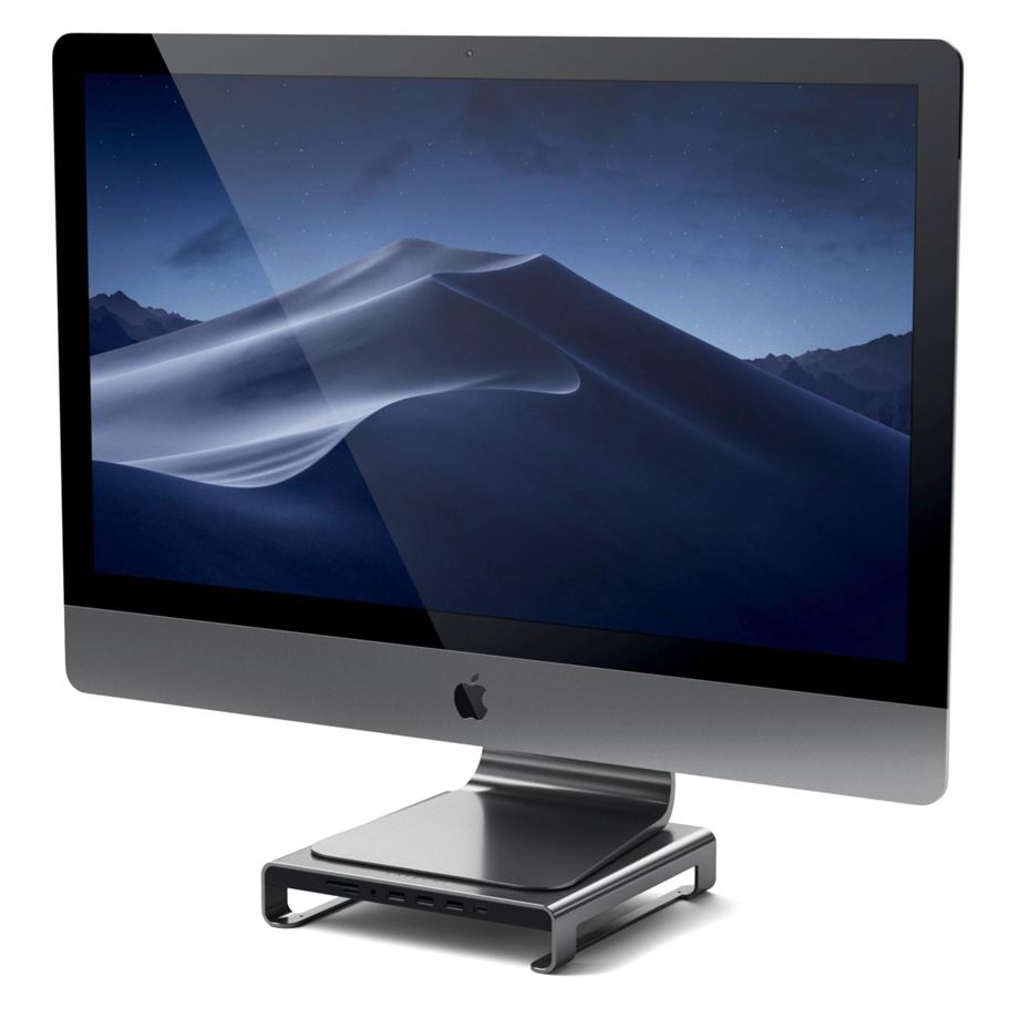 Satechi Aluminum Monitor Stand Hub for iMac space gray