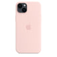 Apple iPhone 14 Plus Silikon Case mit MagSafe, kalkrosa