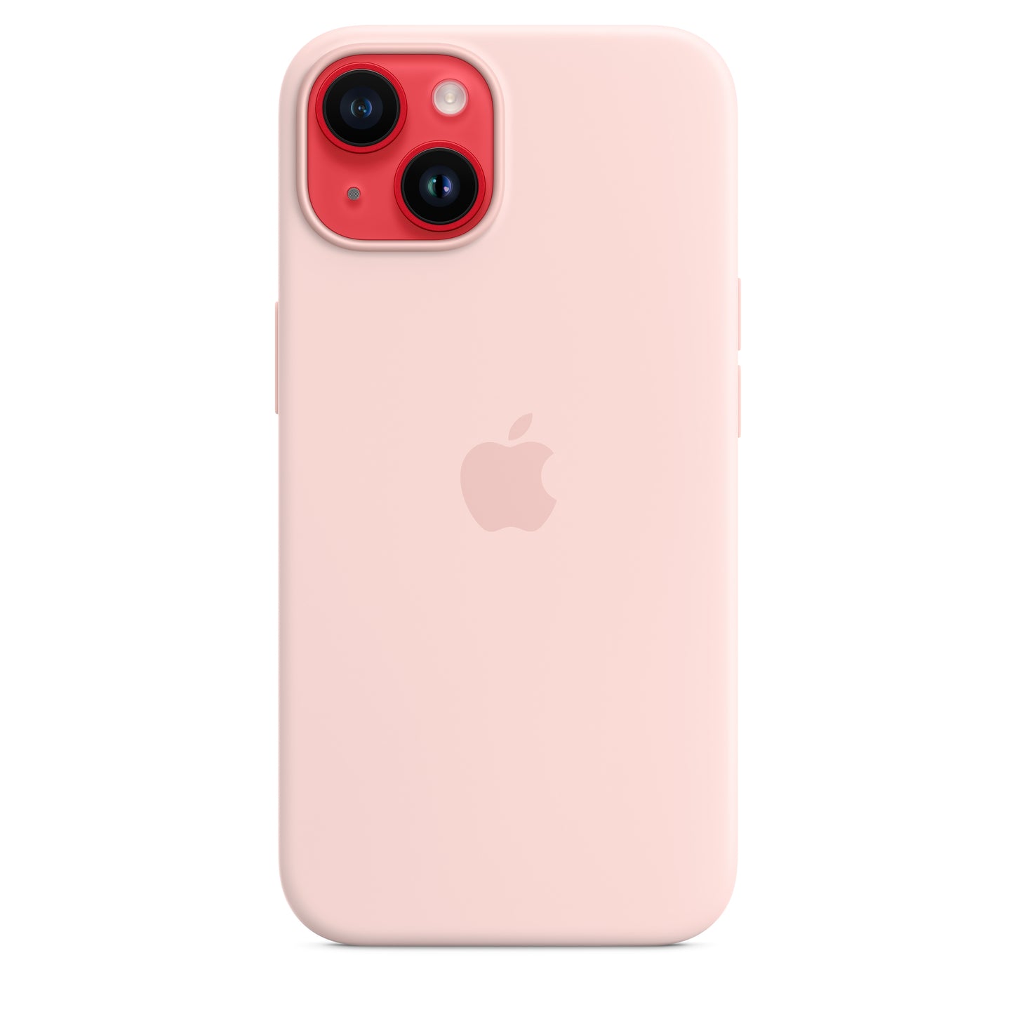 Apple iPhone 14 Silikon Case mit MagSafe, kalkrosa
