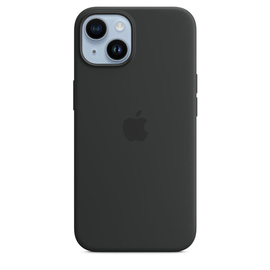 Apple iPhone 14 Silikon Case mit MagSafe, mitternacht