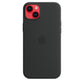 Apple iPhone 14 Plus Silikon Case mit MagSafe, mitternacht