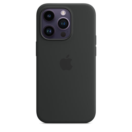 Apple iPhone 14 Pro Silikon Case mit MagSafe, mitternacht