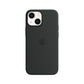 Apple iPhone 13 mini Silikon Case mit MagSafe, mitternachtschwarz