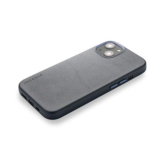 Decoded - Leather Backcover | iPhone 13 (6.1 inch) - Steel Blue