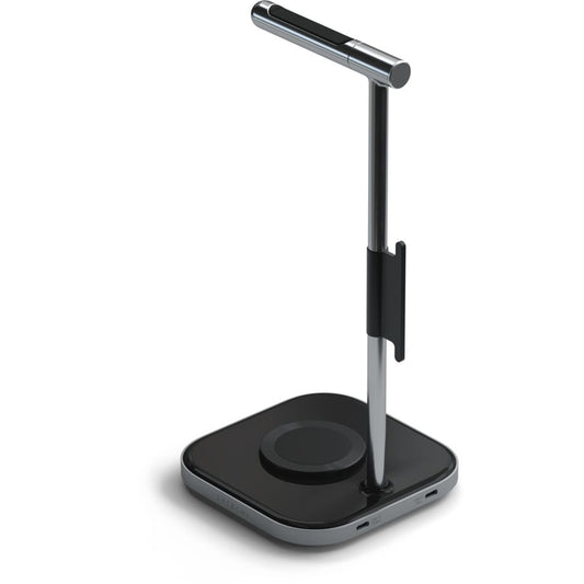 Satechi 2in1 Headphone Stand with Wireless Charger Space Gray