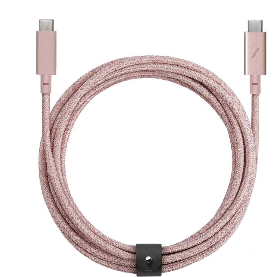 Native Union Belt Cable USB-C to USB-C Pro 2,4m Rose