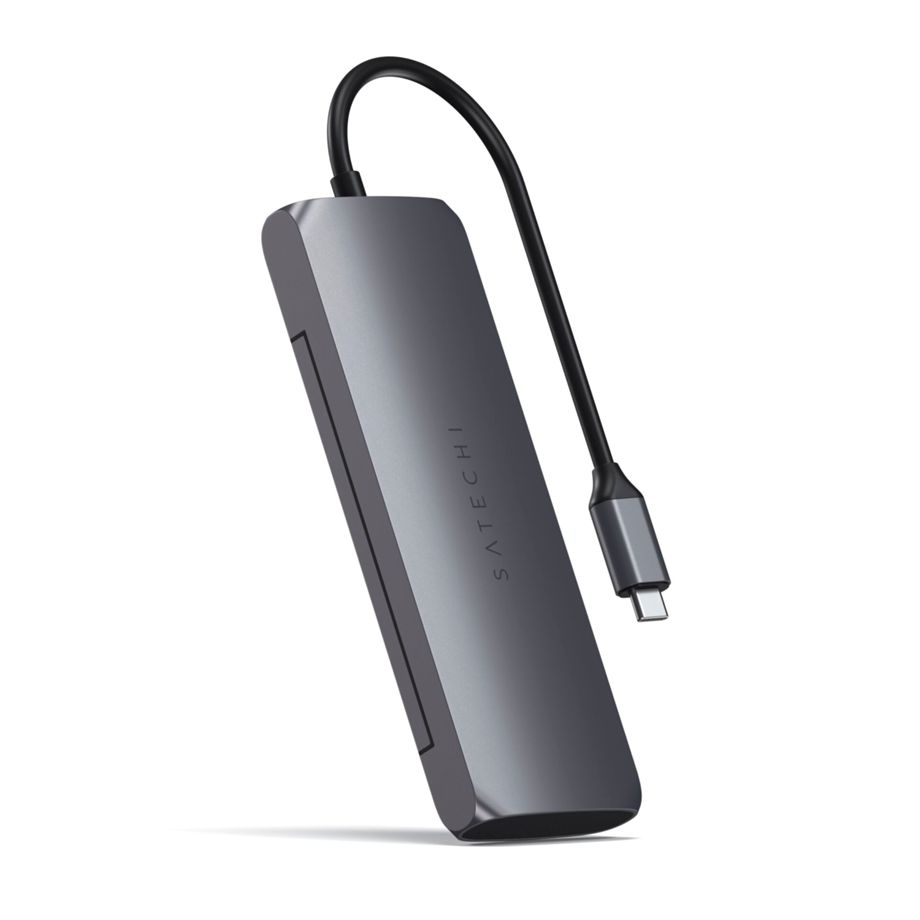 Satechi USB-C Hybrid Multiport Adapter with SSD Enclosure gray