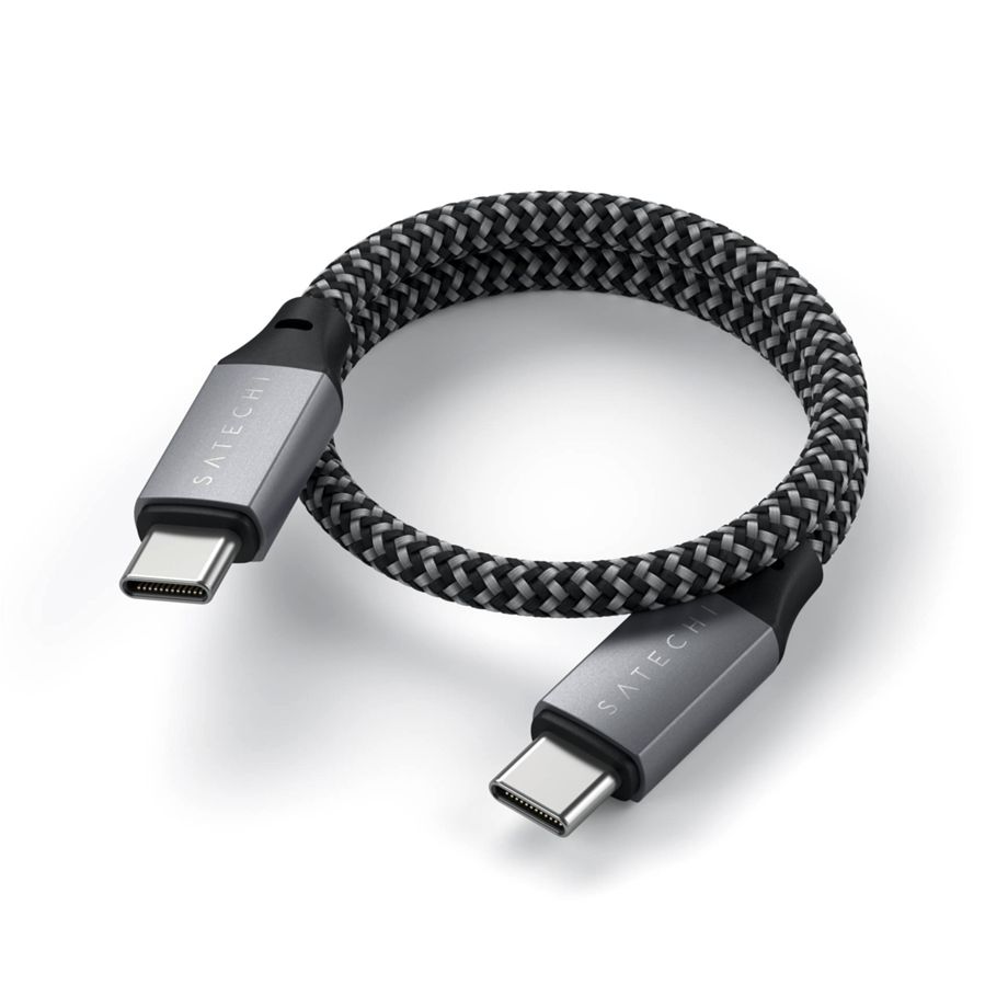 Satechi Type-C to Type-C Short Cable 25 cm space gray