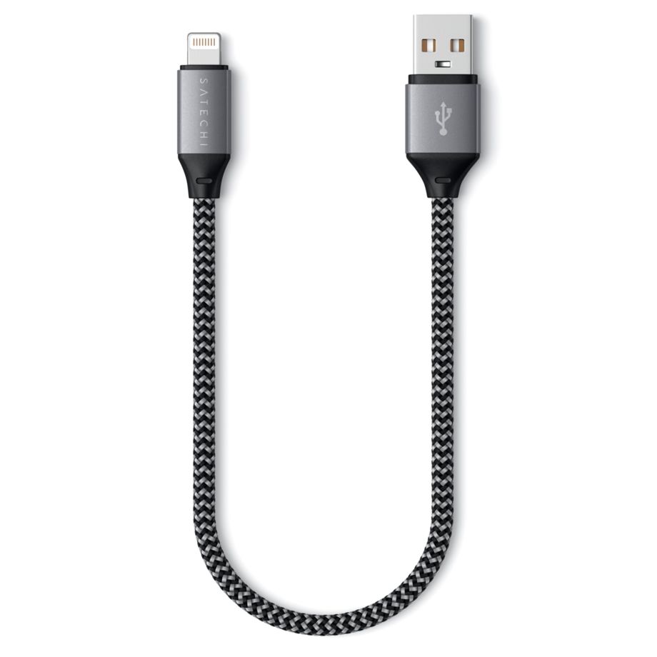 Satechi USB-A to Lightning Short Cable 25 cm space gray