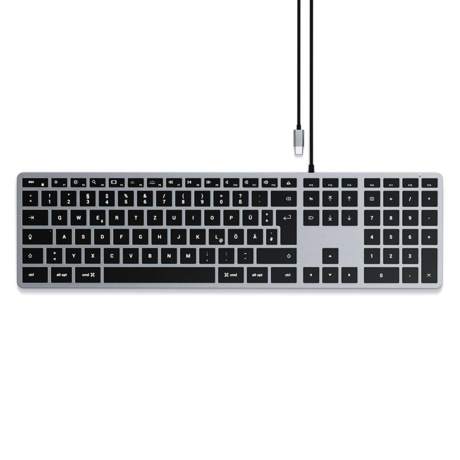 Satechi Slim W3 USB-C Wired Keyboard-DE (German)