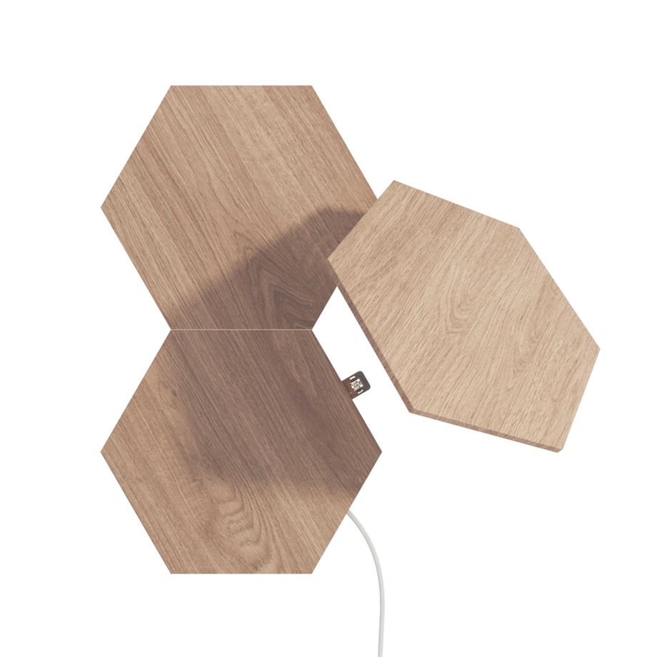Nanoleaf Elements Wood Look Hexagons Expansion Pack - 3PK