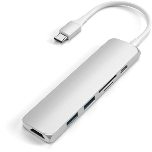 Satechi Type-C USB Passthrough HDMI Hub V2 silver