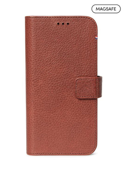 Decoded - Leather Detachable Wallet - MagSafe | iPhone 12 / iPhone 12 Pro (6.1 inch) - Cinnamon Brown