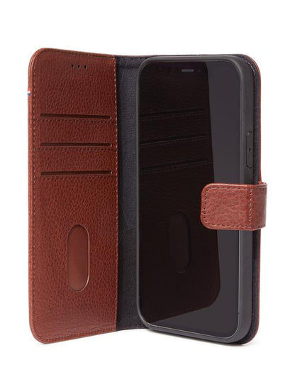 Decoded - Leather Detachable Wallet - MagSafe | iPhone 12 / iPhone 12 Pro (6.1 inch) - Cinnamon Brown