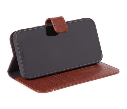 Decoded - Leather Detachable Wallet - MagSafe | iPhone 12 / iPhone 12 Pro (6.1 inch) - Cinnamon Brown