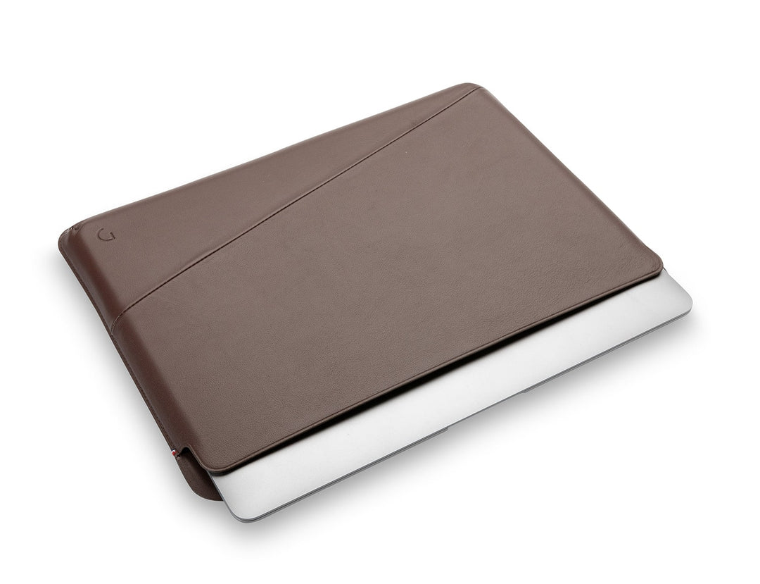 Decoded - Leather Frame Sleeve for Macbook 14 inch - Brown