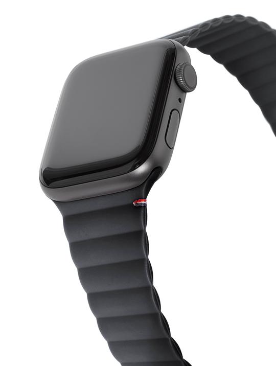 Decoded - Silicone Magnetic Traction Strap | Für Apple Watch 49/45/44/42mm | Charcoal